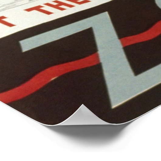  bezoek het poster van de dierentuin met vogelkraa (Hoek)