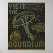Bezoek het Poster van WPA van Aquarium (Voorkant)