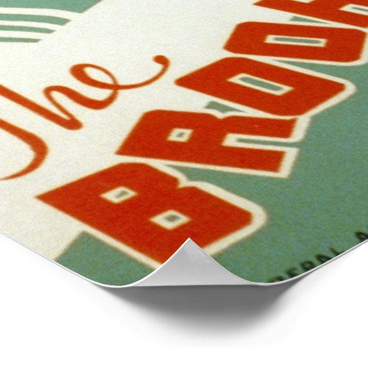 Bezoek het  Poster van WPA van het Gezoem van de B (Hoek)