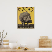 Bezoek het Poster van Zoo Philadelphia WPA (Keuken)