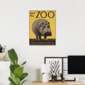 Bezoek het Poster van Zoo Philadelphia WPA (Thuiskantoor)