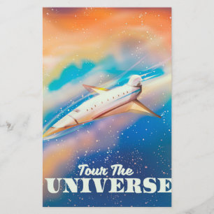 Bezoek het ruimteschip Universe Briefpapier