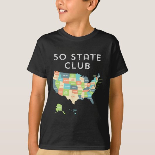 Bezoek het Shirt van alle 50 staten (Voorkant)