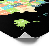 Bezoek het Shirt van alle 50 staten Poster (Hoek)