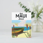 Bezoek het toeristische poster van Maui Hawaii (Staand voorkant)