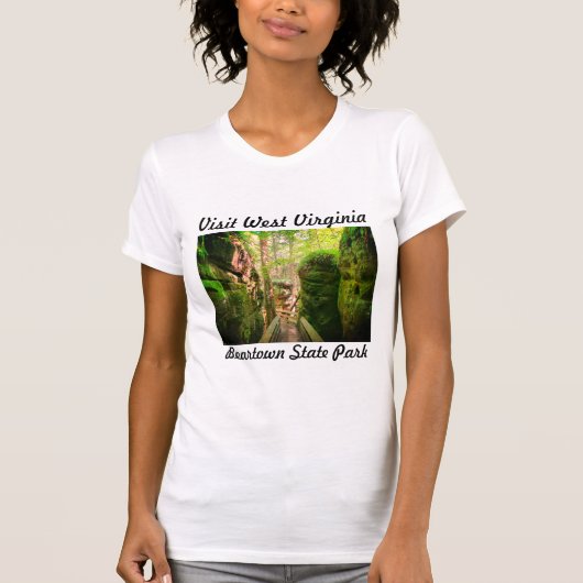 Bezoek het WV-Beartown State Park Tshirt (Voorkant)