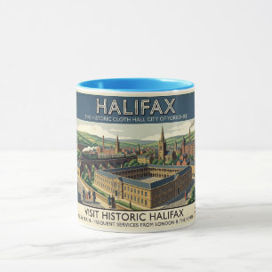 Bezoek Historisch Halifax - Vintage Reisposter Kun Mok