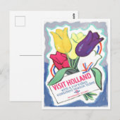 Bezoek Holland vintage-Briefkaart Briefkaart (Voorkant / Achterkant)