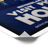 Bezoek Holland vintage-Poster Poster (Hoek)
