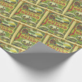 Bezoek Ierse vintage-reis Cadeaupapier (Hoek)