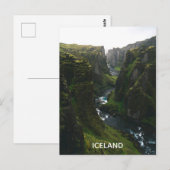 bezoek IJsland Reisavontuurtoerisme Briefkaart (Voorkant / Achterkant)
