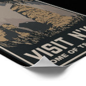 Bezoek in N'kai Travel Poster Lovecraft Tsathoggua (Hoek)