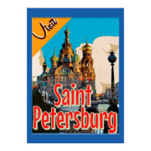 Bezoek in Sint-Petersburg het pleister van Vintage