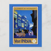Bezoek India Briefkaart (Voorkant)
