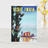  bezoek India Kasjmir-Briefkaart Kaart (Gele Bloem)
