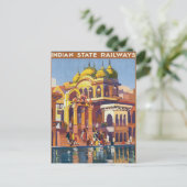 Bezoek India ~ Muttra Briefkaart (Staand voorkant)