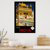Bezoek India Poster (Keuken)