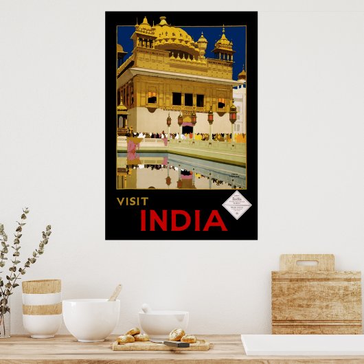 Bezoek India Poster (Keuken)