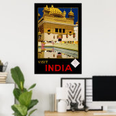 Bezoek India Poster (Thuiskantoor)