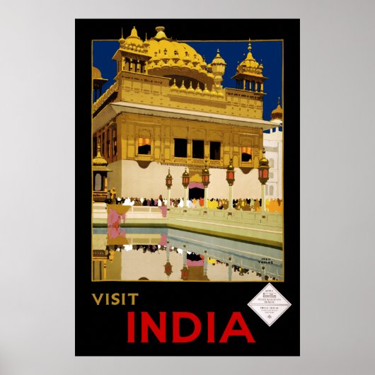 Bezoek India Poster (Voorkant)