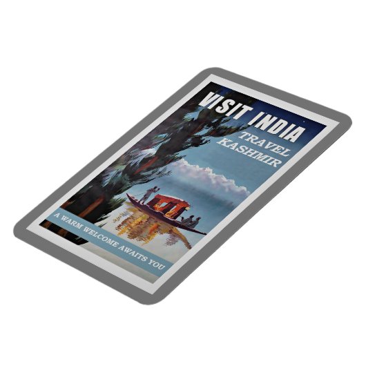 Bezoek India, reis Kasjmir, Magneet (Linkerzijde)