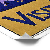 Bezoek India Vintage Travel Poster (Hoek)