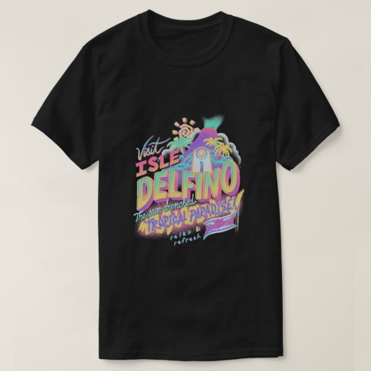 Bezoek Isle Delfino Classic T-shirt (Design voorkant)