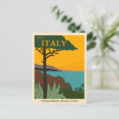 Bezoek Italië, het prachtige Amalfi-kustreizen Briefkaart (Staand voorkant)