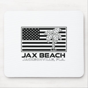 Bezoek Jacksonville Florida Vacation Usa Flag Palm Muismat