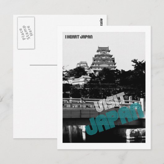 Bezoek Japan Briefkaart (Voorkant / Achterkant)