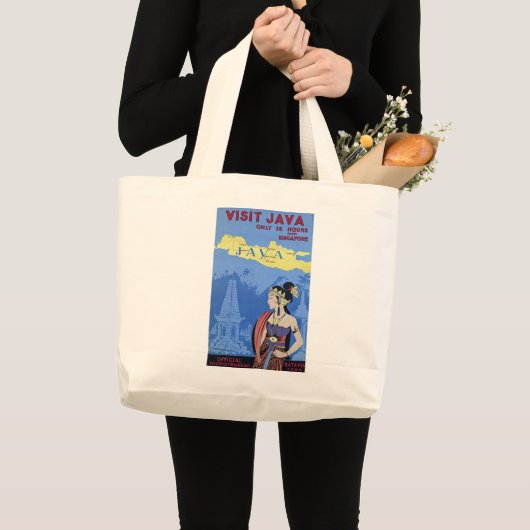 Bezoek Java Grote Tote Bag (Voorkant (product))