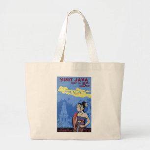 Bezoek Java Grote Tote Bag
