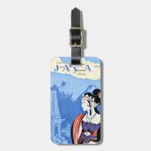 Bezoek Java Indonesia uit Singapore Bagagelabel (Voorkant verticaal)