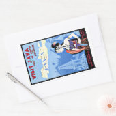 Bezoek Java Indonesia uit Singapore Rechthoekige Sticker (Envelop)