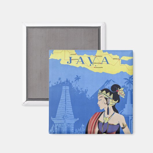Bezoek Java Magneet (Voorkant / Achterkant)