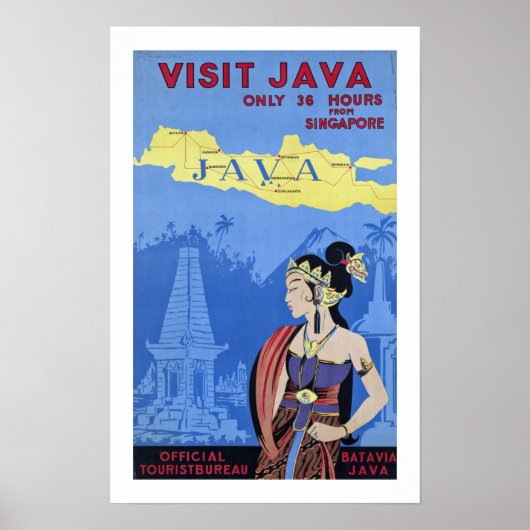 Bezoek Java Poster (Voorkant)