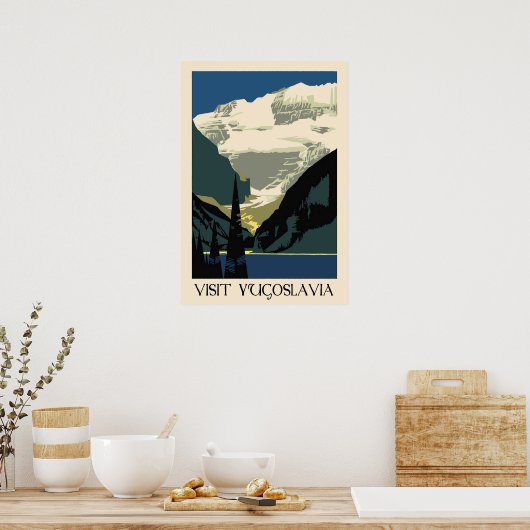 Bezoek Joegoslavië Poster (Keuken)