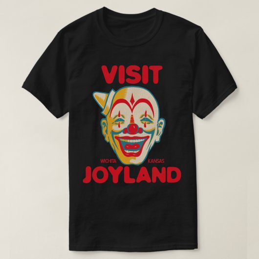 Bezoek Joyland Retro Defunct Amusement Park Wichit T-shirt (Design voorkant)