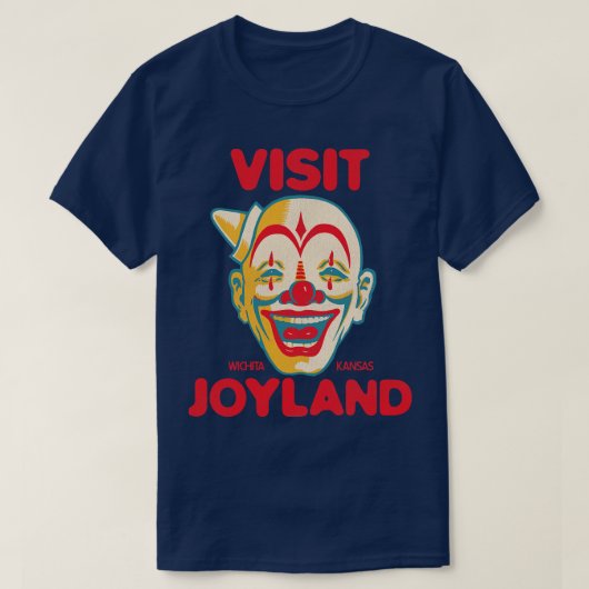 Bezoek Joyland Retro Defunct Amusement Park Wichit T-shirt (Design voorkant)