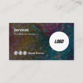 Bezoek Kaart Logo Scannable QR-code Visitekaartje (Achterkant)