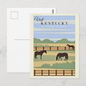 Bezoek Kentucky reisposter, Briefkaart (Voorkant / Achterkant)