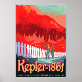BEZOEK KEPLER-186f NASA JPL-visies van de toekomst Poster