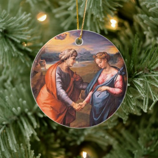 bezoek keramisch ornament (Boom)