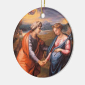 bezoek keramisch ornament (Links)