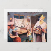 bezoek Krampus Briefkaart (Voorkant / Achterkant)