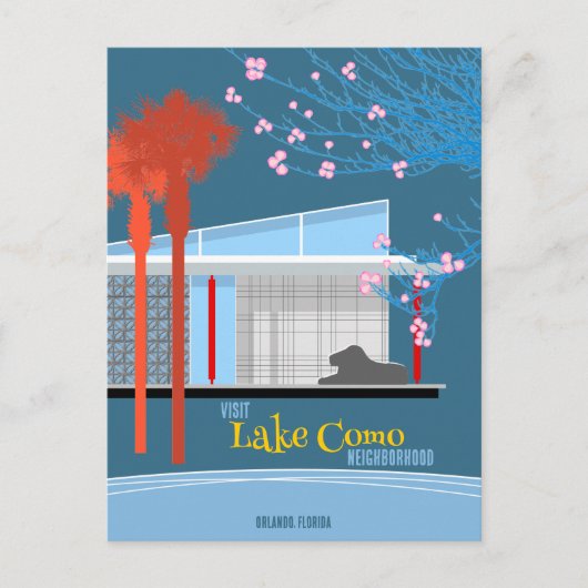 Bezoek Lake Como Buurt Briefkaart (Voorkant)