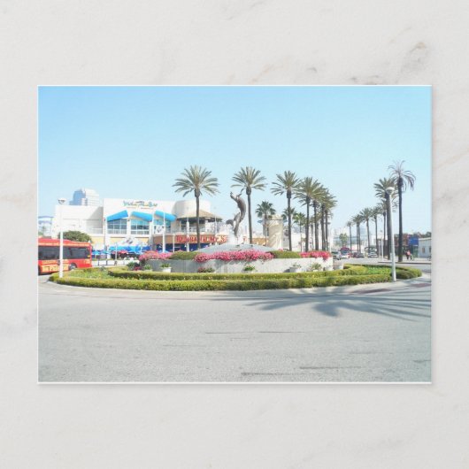 Bezoek lang strand, CA Briefkaart (Voorkant)