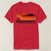 Bezoek Leavenworth Prison Retro Tourist Souvenir T-shirt (Design voorkant)