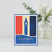 Bezoek Londen, Engeland Briefkaart (Staand voorkant)