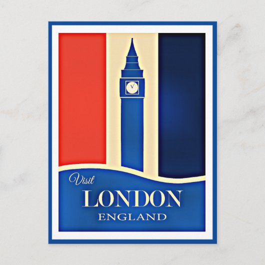 Bezoek Londen, Engeland Briefkaart (Voorkant)